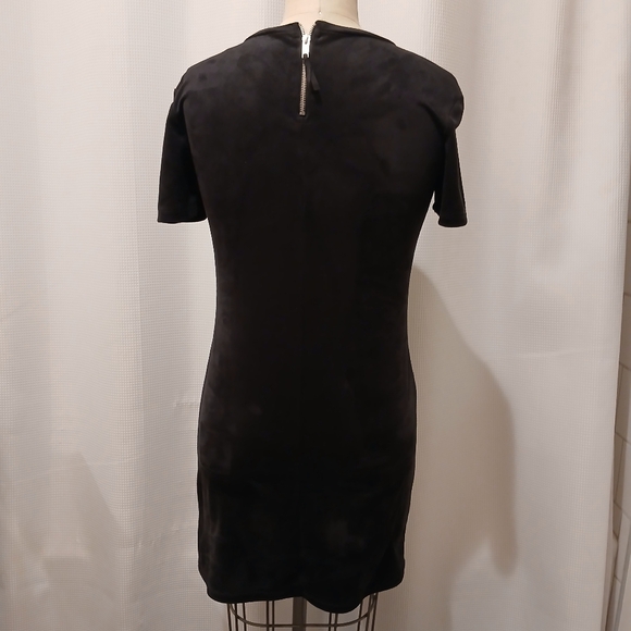 Zara Trafaluc Ultrasuede Bodycon Cocktail Dress Size Small - Picture 3 of 10